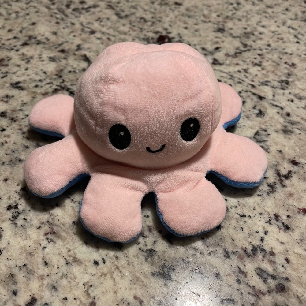 Squishmallows Pink Blue Reversible Octopus Plush Stuffed Animal Toy